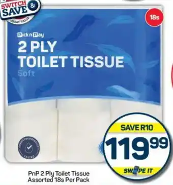 Pick n Pay PnP 2 Ply Toilet Tissue Assorted offer