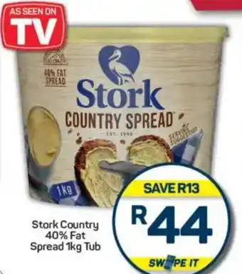 Pick n Pay Stork Country 40% Fat Spread Tub offer