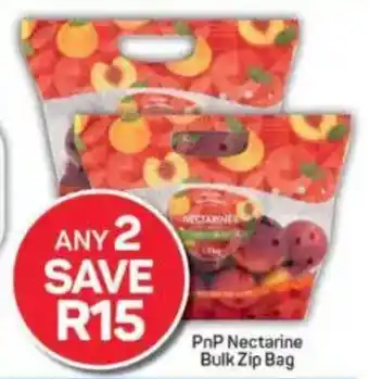 Pick n Pay PnP Nectarine Bulk Zip Bag offer