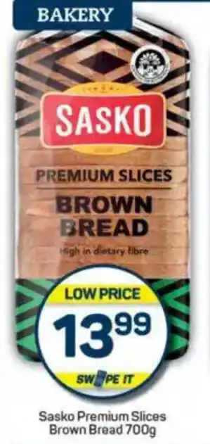 Pick n Pay Sasko Premium Slices Brown Bread offer