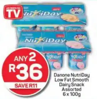 Pick n Pay Danone NutriDay Low Fat Smooth Dairy Snack Assorted offer