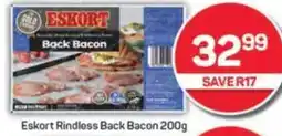 Pick n Pay Eskort Rindless Back Bacon offer