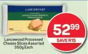 Pick n Pay Lancewood Processed Cheese Slices Assorted offer