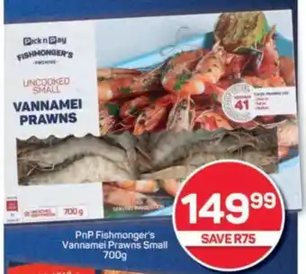 Pick n Pay PnP Fishmonger's Vannamei Prawns Small offer