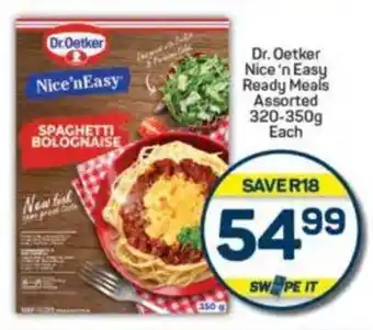 Pick n Pay Dr. Oetker Nice 'n Easy Ready Meals Assorted offer