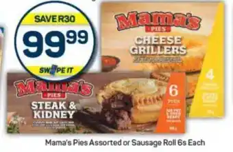 Pick n Pay Mama's Pies Assorted or Sausage Roll offer