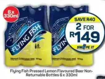 Pick n Pay Flying Fish Pressed Lemon Flavoured Beer Non-Returnable Bottles offer