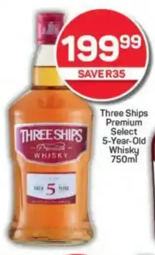 Pick n Pay Three Ships Premium Select 5-Year-Old Whisky offer