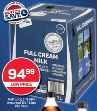 Pick n Pay PnP Long Life Milk Assorted offer