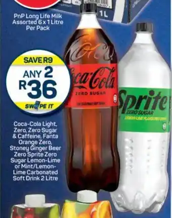 Pick n Pay Coca-Cola Light, Zero, Zero Sugar & Caffeine, Fanta Orange Zero, Stoney Ginger Beer Zero Sprite Zero Sugar Lemon-Lime or Mint offer