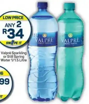 Pick n Pay Valpré Sparkling or Still Spring Water offer