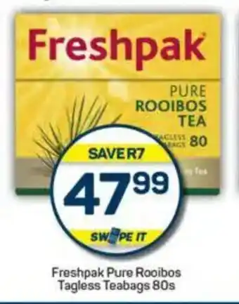 Pick n Pay Freshpak Pure Rooibos Tagless Teabags offer