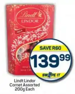 Pick n Pay Lindt Lindor Cornet Assorted offer