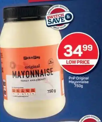 Pick n Pay PnP Original Mayonnaise offer