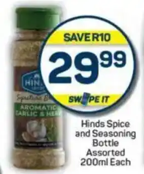 Pick n Pay Hinds Spice and Seasoning Bottle Assorted offer