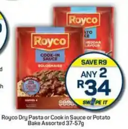 Pick n Pay Royco Dry Pasta or Cook in Sauce or Potato Bake Assorted offer