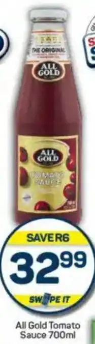 Pick n Pay All Gold Tomato Sauce offer