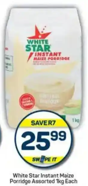 Pick n Pay White Star Instant Maize Porridge Assorted offer