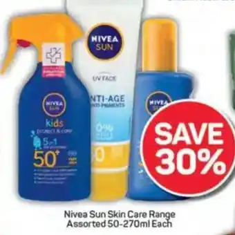 Pick n Pay Nivea Sun Skin Care Range Assorted offer