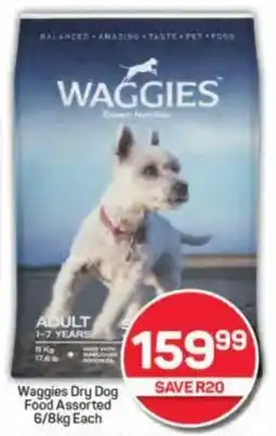 Pick n Pay Waggies Dry Dog Food Assorted offer