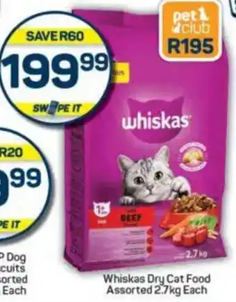 Pick n Pay Whiskas Dry Cat Food Assorted offer