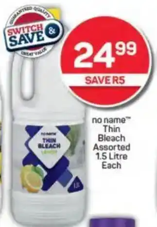 Pick n Pay no name Thin Bleach Assorted offer