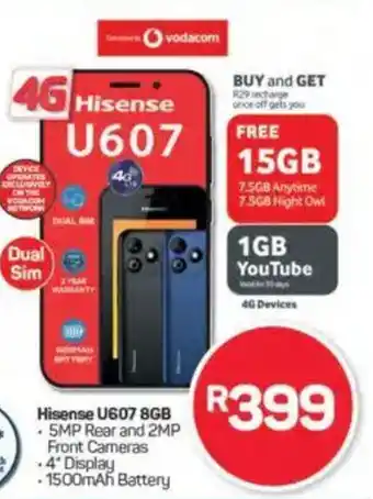 Pick n Pay Hisense U607 8GB offer