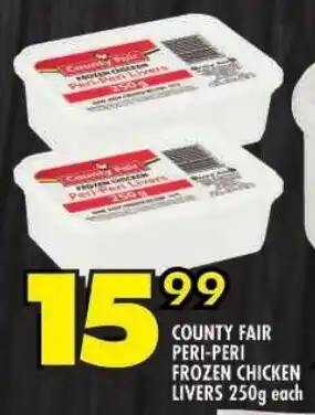 Shoprite County fair peri-peri frozen chicken livers offer