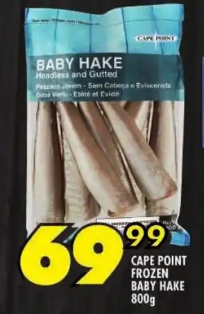 Shoprite Cape point frozen baby hake offer