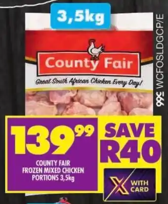 Shoprite County fair frozen mixed chicken portions offer