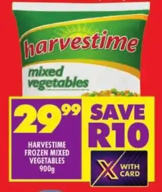 Shoprite Harvestime frozen mixed vegetables offer