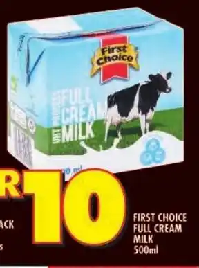 Shoprite First choice full cream milk offer