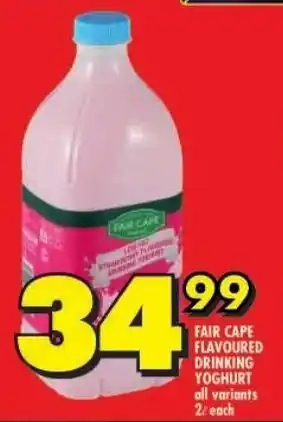 Shoprite Fair cape flavoured drinking yoghurt all variants offer