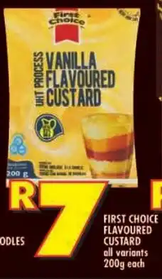 Shoprite First choice flavoured custard all variants offer