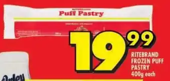 Shoprite Ritebrand frozen puff pastry offer