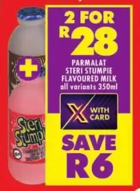 Shoprite Parmalat steri stumpie flavoured milk all variants offer