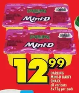 Shoprite Darling mini-d dairy snack all variants offer