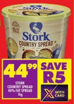 Shoprite Stork country spread 40% fat spread offer