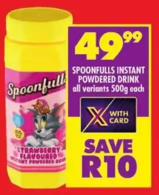 Shoprite Spoonfulls instant powdered drink all variants offer