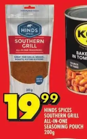 Shoprite Hinds spices southern grill all-in-one seasoning pouch offer