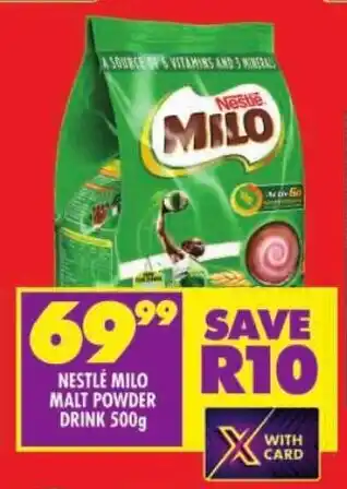 Shoprite Nestlé milo malt powder drink offer