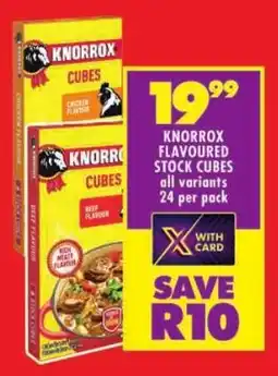 Shoprite Knorrox flavoured stock cubes all variants offer