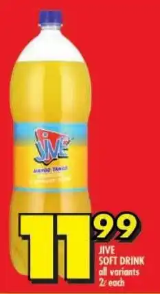 Shoprite Jive soft drink all variants offer