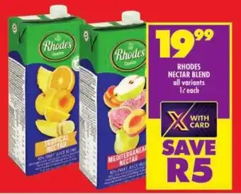 Shoprite Rhodes nectar blend all variants offer