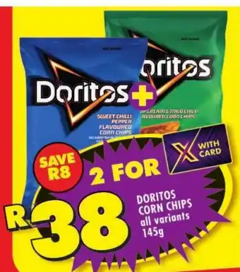 Shoprite Doritos corn chips all variants offer