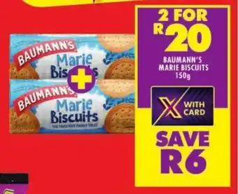 Shoprite Baumann's marie biscuits offer