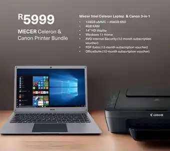 Pick n Pay MECER Celeron & Canon Printer Bundle offer