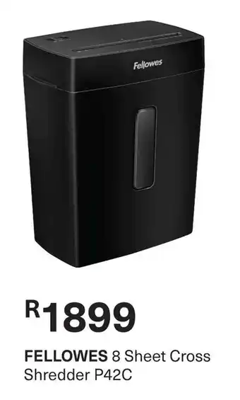 Pick n Pay FELLOWES 8 Sheet Cross Shredder P42C offer