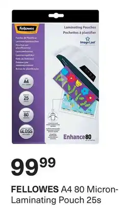 Pick n Pay FELLOWES A4 80 Micron-Laminating Pouch offer