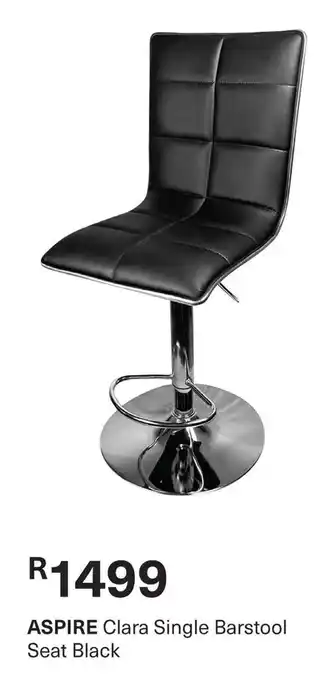 Pick n Pay ASPIRE Clara Single Barstool Seat Black offer